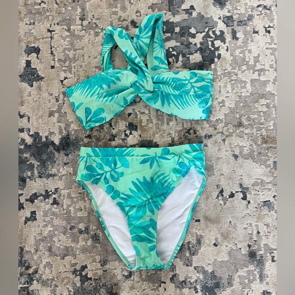 Pink Lily Aqua Floral Swimwear